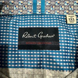 Robert Graham Men’s Short Sleeve Button Down Shirt - 3XL